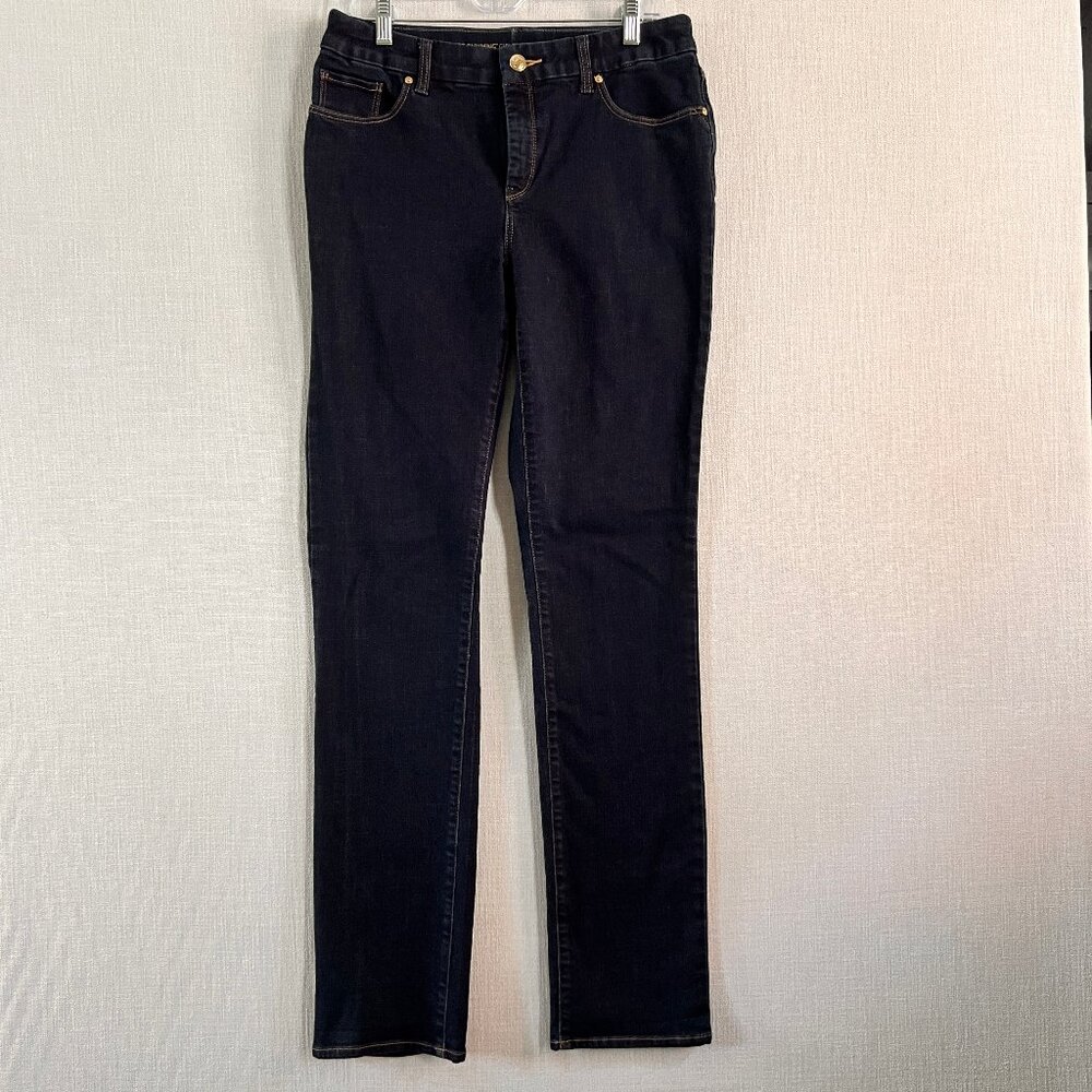 Chico's So Slimming Girlfriend Slim Leg Jean Size .05 Tall (size 8)